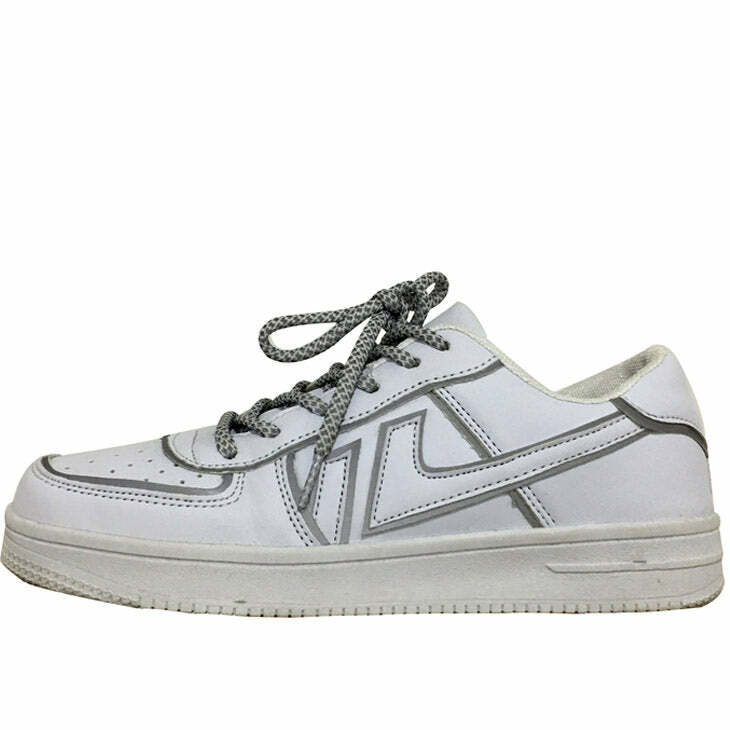 e girl reflective sneakers dynamic & youthful aesthetic 4126