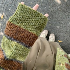 eclectic striped cardigan from local coffee shop style 7501