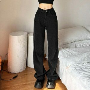 edgy skeleton embroidered jeans youthful streetwear appeal 5452