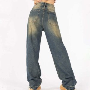 fairy grunge baggy jeans youthful & edgy streetwear staple 1431