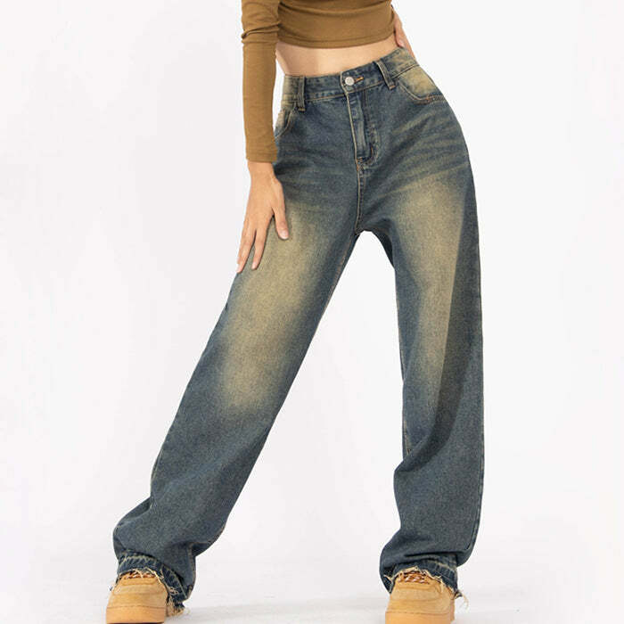 fairy grunge baggy jeans youthful & edgy streetwear staple 5377