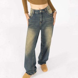 fairy grunge baggy jeans youthful & edgy streetwear staple 8721