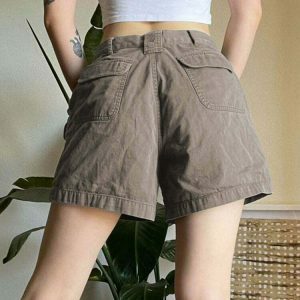 fairy grunge cargo shorts   youthful & edgy streetwear staple 3006