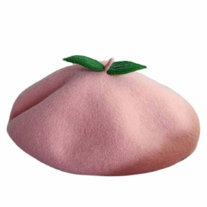 feelin' peachy beret   youthful & chic headwear statement 5443