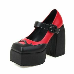 flame heart platform shoes youthful flame heart shoes bold street style 1566