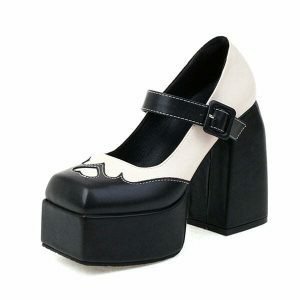 flame heart platform shoes youthful flame heart shoes bold street style 8290