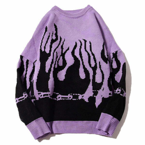 flamin' hot sweater bold print & youthful vibe 6000