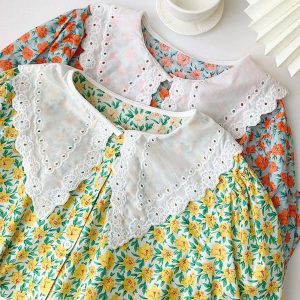 floral collar shirt   chic floral collar shirt youthful & trendy design 1091