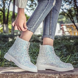 glittering ankle boots chic & youthful streetwear essential 4070