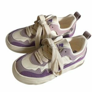 gradient wavy aesthetic sneakers youthful & dynamic design 8292