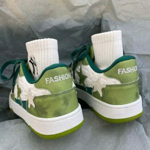 green star sneakers youthful & ecofriendly street kicks 1803