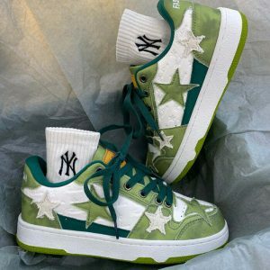 green star sneakers youthful & ecofriendly street kicks 4600