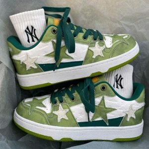 green star sneakers youthful & ecofriendly street kicks 5681