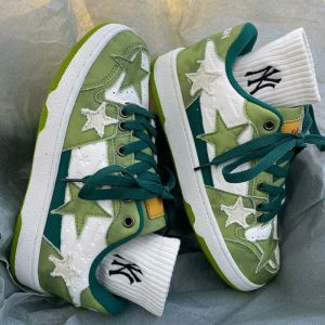 green star sneakers youthful & ecofriendly street kicks 8284