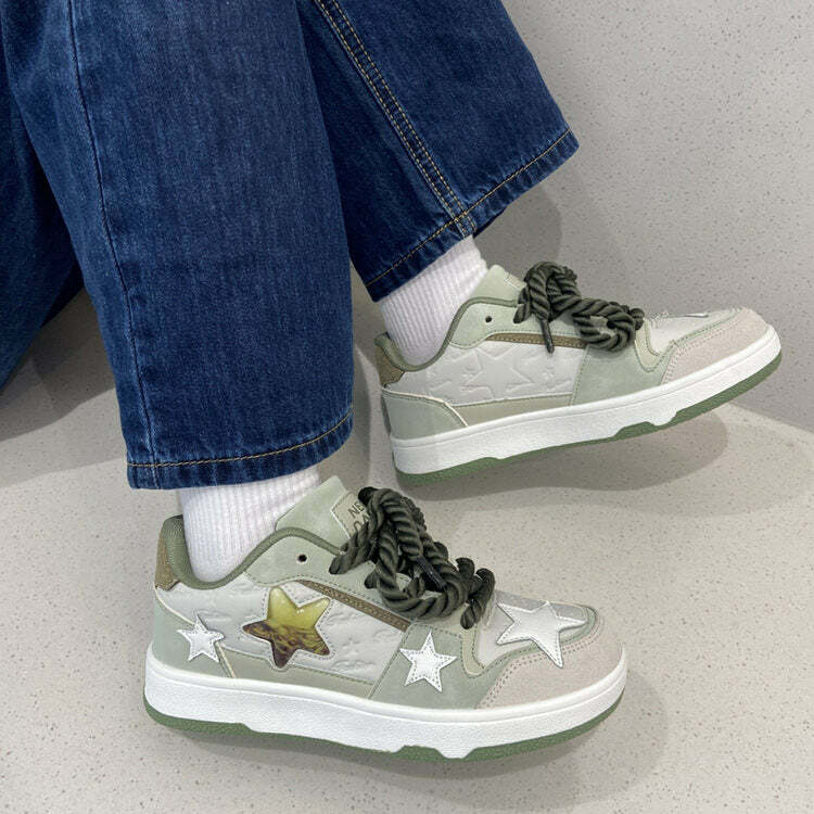 grey star sneakers clear & dynamic urban footwear 1057
