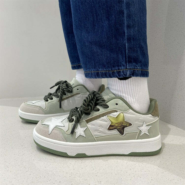 grey star sneakers clear & dynamic urban footwear 2687