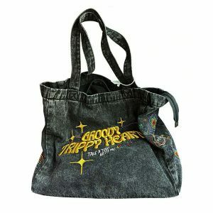 groovy heart denim bag   youthful & iconic style 2577