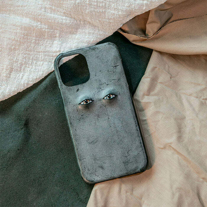 grunge aesthetic eyes iphone case   edgy & iconic tech accessory 4220