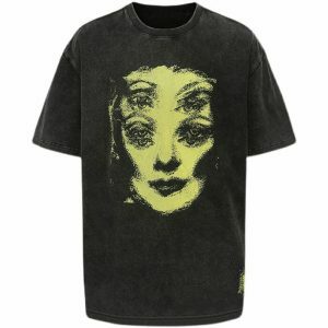 grunge ghost face tee iconic graphic urban style 2626
