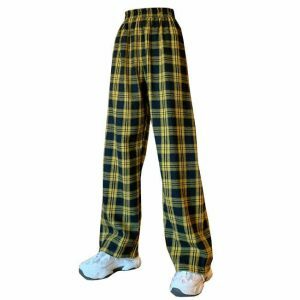 grunge plaid pants youthful aesthetic & edgy style 6875