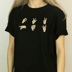 handcrafted embroidered tee youthful & chic design 4887