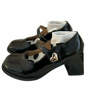 heart buckle mary jane shoes   chic heart buckle shoes youthful charm 3815