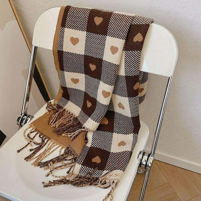 heartfelt chic scarf with vibrant pattern design 5026