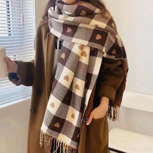 heartfelt chic scarf with vibrant pattern design 5534