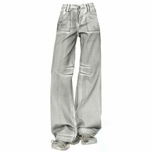 high fashion silver jeans sleek & luxurious y2k denim 1574