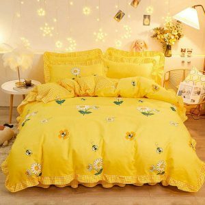 honey bee themed bedding set   chic & youthful design 6463