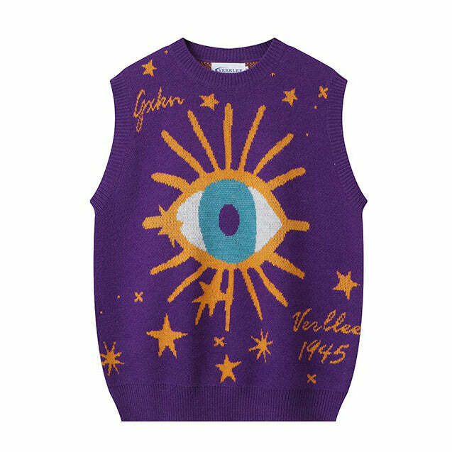 iconic all seeing eye vest stars aesthetic & youthful vibes 2116