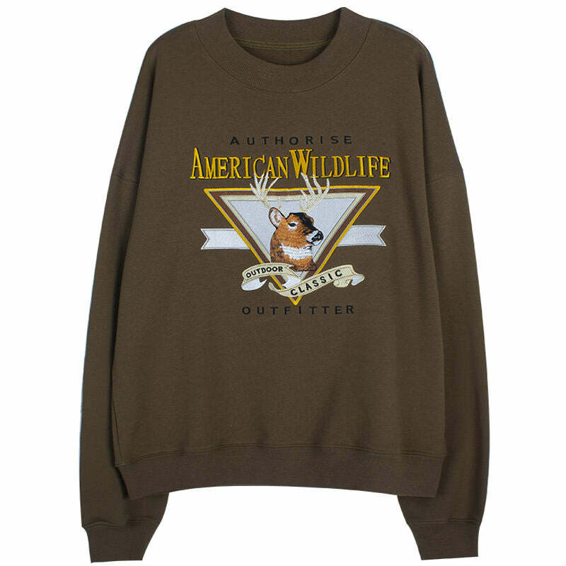 iconic american wildlife sweatshirt   urban & wild style 5424