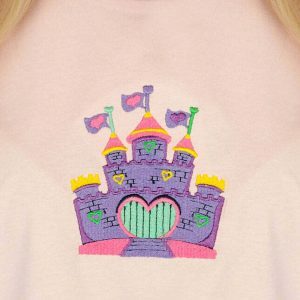 iconic castle graphic t shirt youthful & urban design 8184