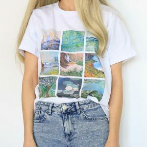 iconic claude monet tee youthful artistic expression 8834