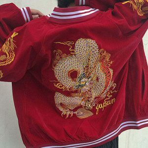 iconic japanese dragon bomber jacket urban & edgy style 5458