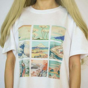 iconic katsushika hokusai tee youthful artistic flair 3262