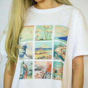 iconic katsushika hokusai tee youthful artistic flair 5138