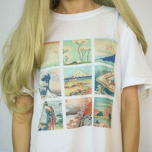 iconic katsushika hokusai tee youthful artistic flair 7097