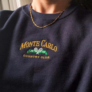 iconic monte carlo tennis sweatshirt   youthful & sporty 7341