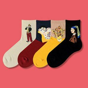 iconic museum collection socks 4 pack vibrant & crafted 8291