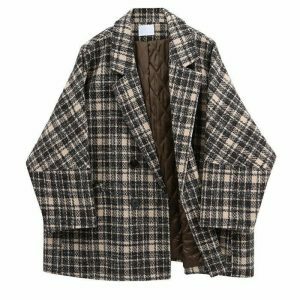 iconic old money plaid jacket   timeless & chic style 8185