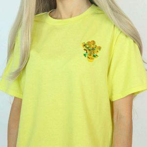 iconic van gogh sunflowers tee youthful artistic flair 2065