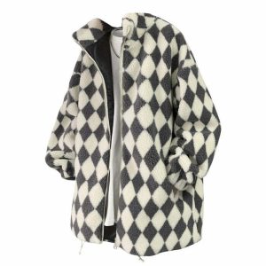 indie aesthetic zipup jacket youthful & dynamic style 1345