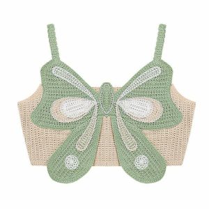indie butterfly crochet top   youthful & crafted aesthetic 5787