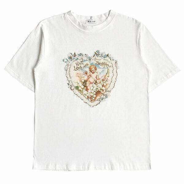 love & devotion graphic tee youthful & bold style 7061
