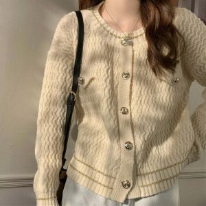 luxurious old money aesthetic cardigan timeless elegance 7186