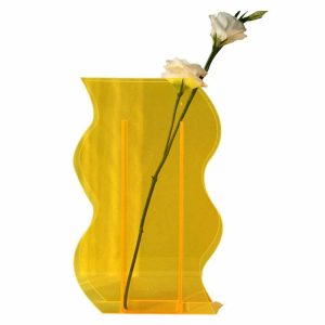 modern abstract acrylic vase artistic & chic home decor 8954