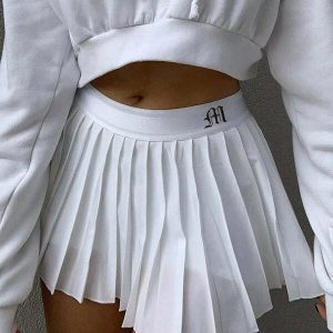 naughty list pleated skirt edgy & youthful streetwear staple 7015