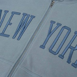 new york embroidered hoodie iconic & urban streetwear 7218