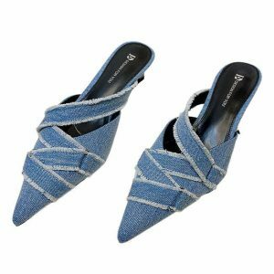 nostalgic denim mules games inspired unique footwear 2979